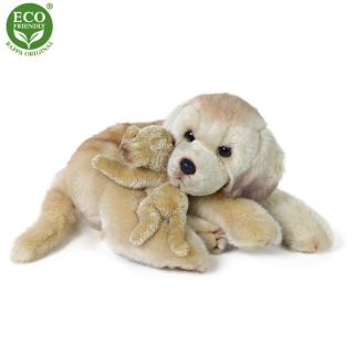Obrázek z Pes labrador se štěňátkem plyš 27cm 